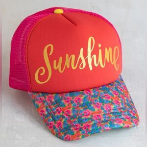 NATURAL LIFE Sunshine Hat - Red and Pink